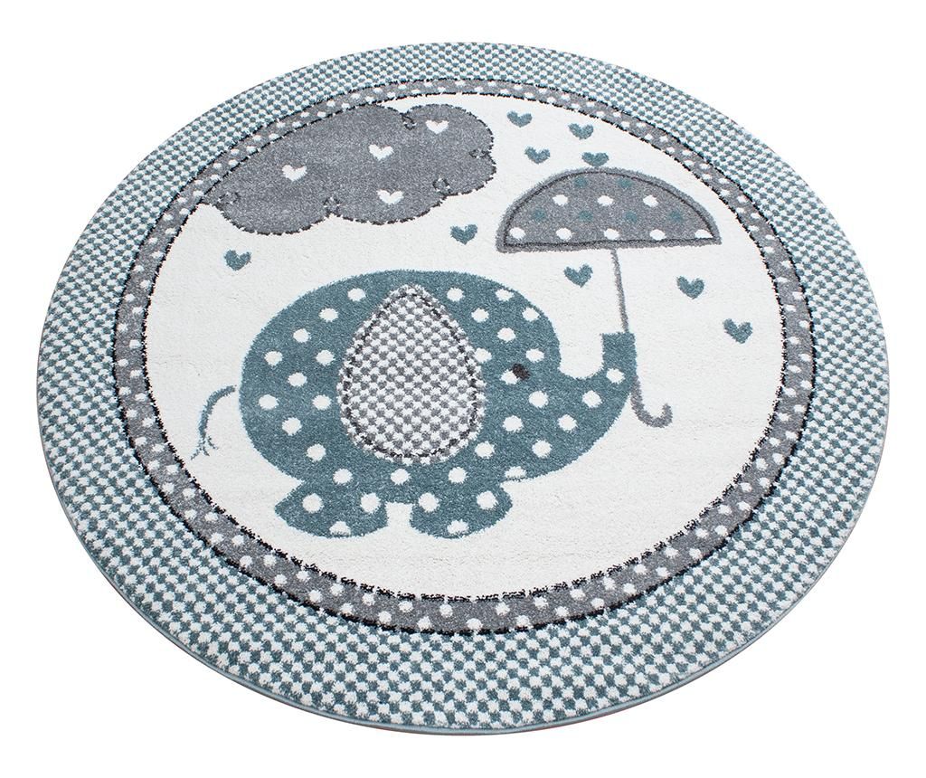 Covor Elephant Round Blue 120 cm – Ayyildiz Carpet, Albastru Ayyildiz Carpet